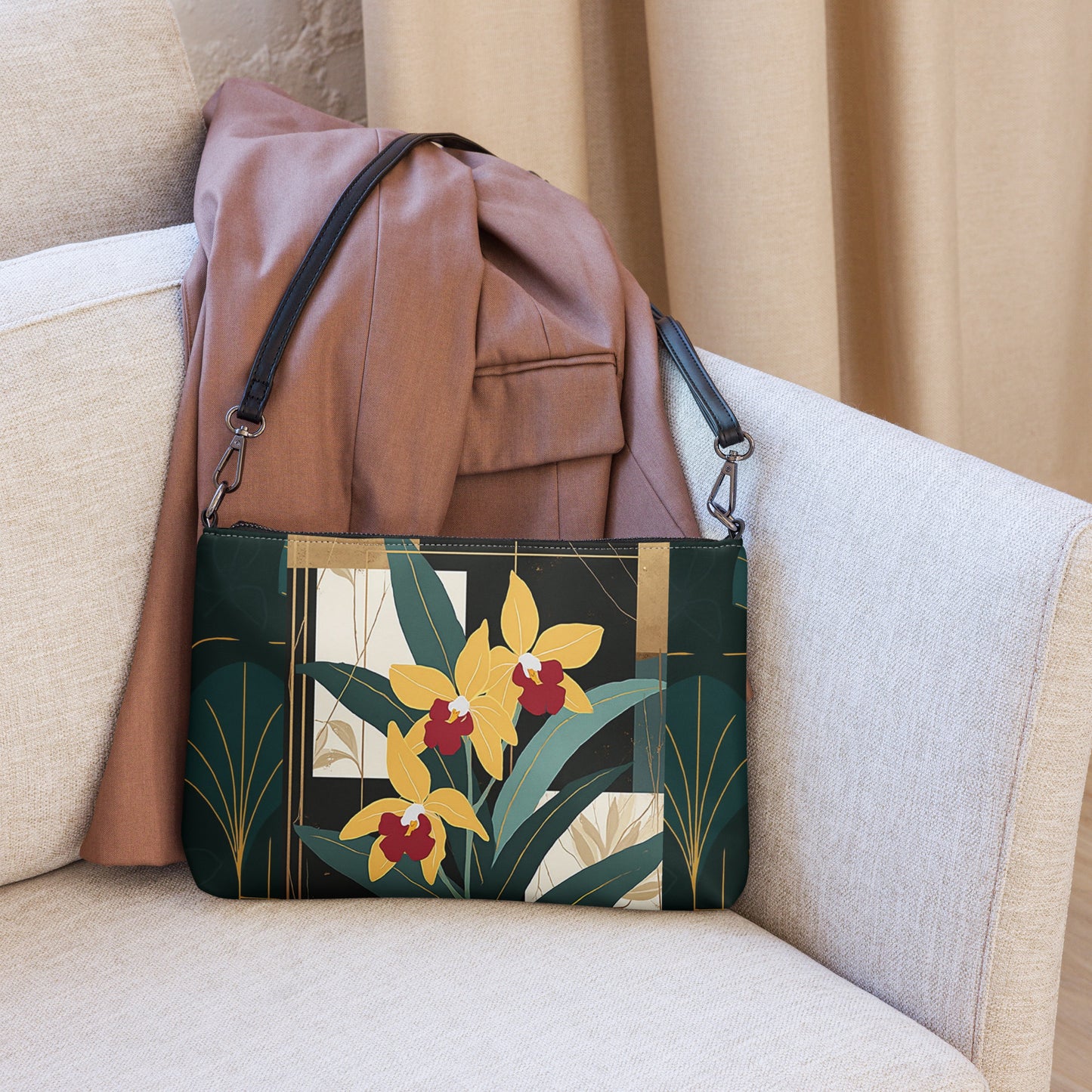 3 Yellow Orchids | DRJ Designs | Crossbody bag