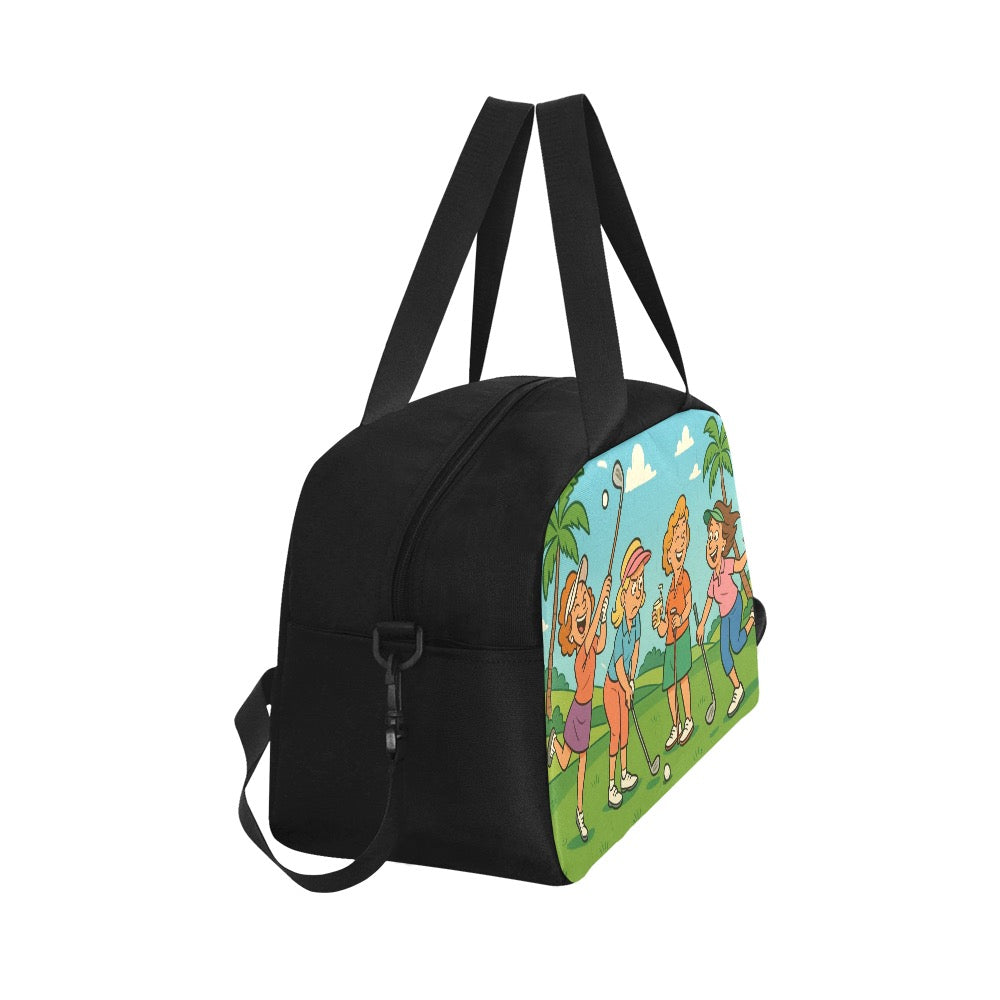 “Fore the Love of Golf” | Small Sport Bag - Shoe Compartment | Artsy Bag.