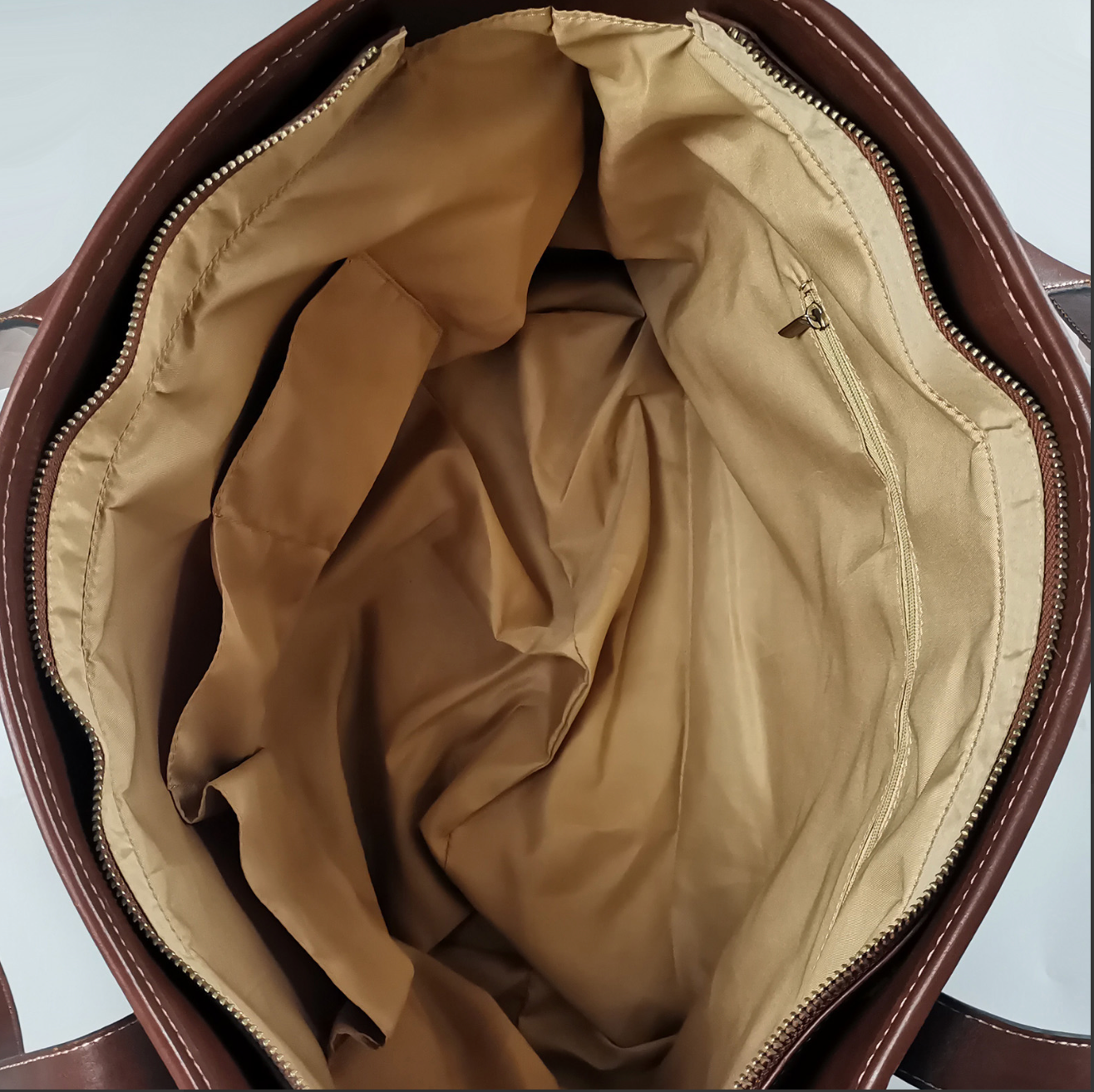 " Palm Chic " Fabric Leather Tote by DRJ Designs.