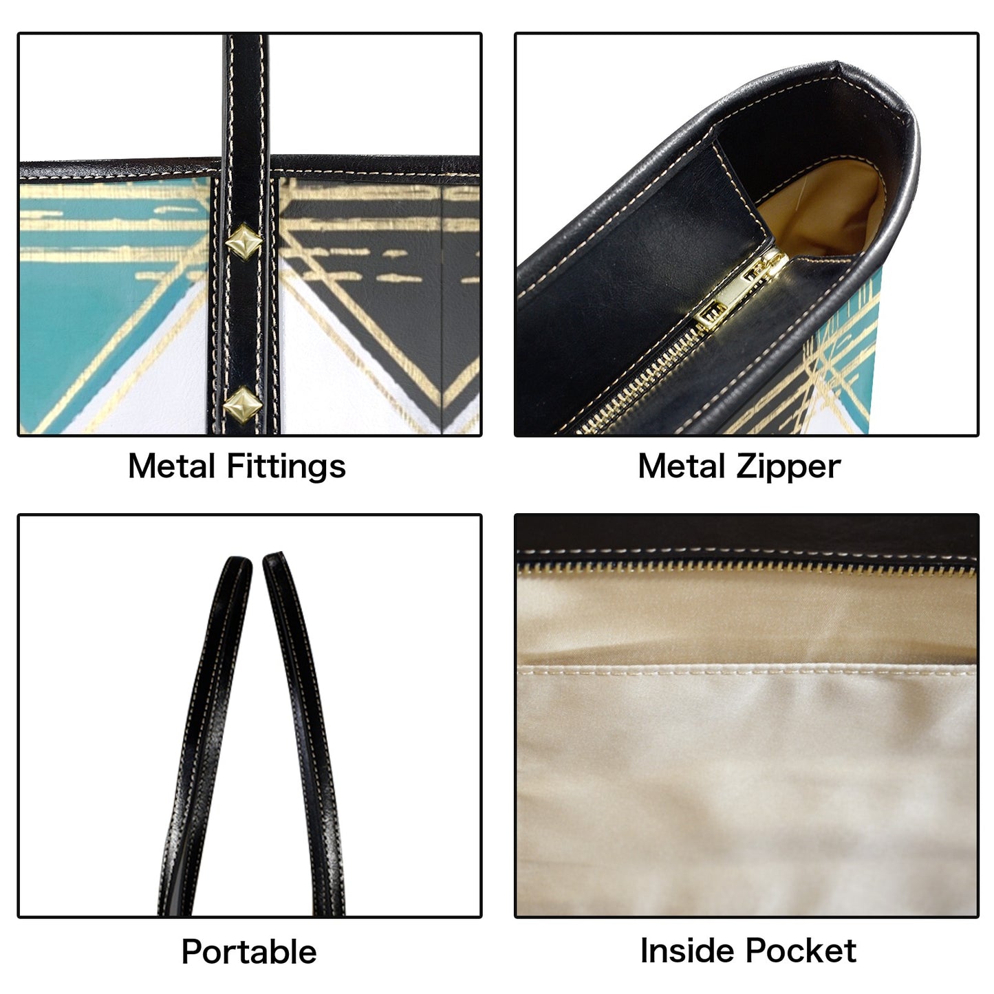 TOTE | PU Leather - Large | Handmade Design | DRJ Designs