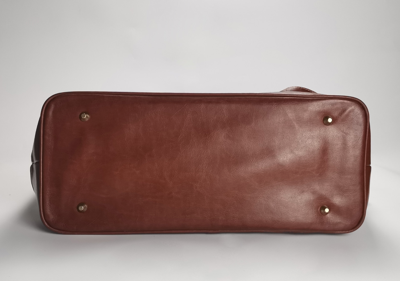 " Palm Chic " Fabric Leather Tote by DRJ Designs.